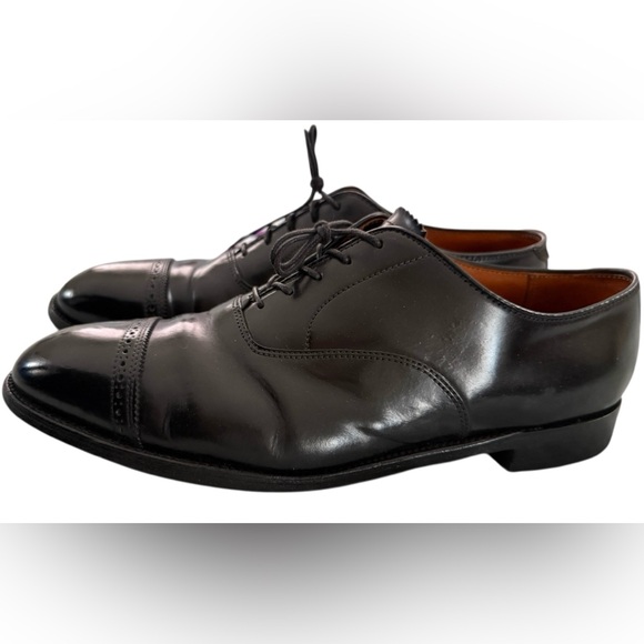 Alden Black Cordovan Cap Toe Oxfords – Men’s 12– Made in USA Sherman Brothers - Picture 3 of 8